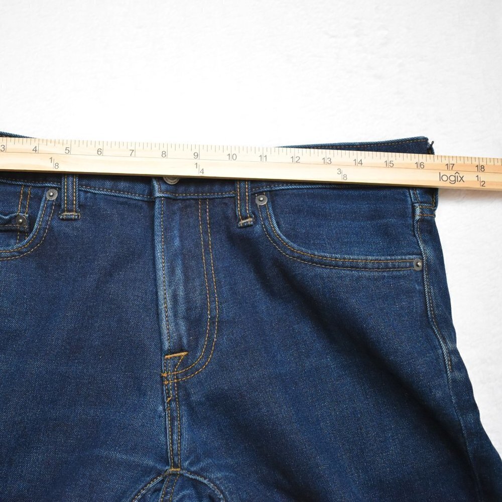 Abercrombie & Fitch Mens Jeans Sz 31 X 32 Skinny Mid Rise Dark Wash 5 Pocket - Picture 13 of 16